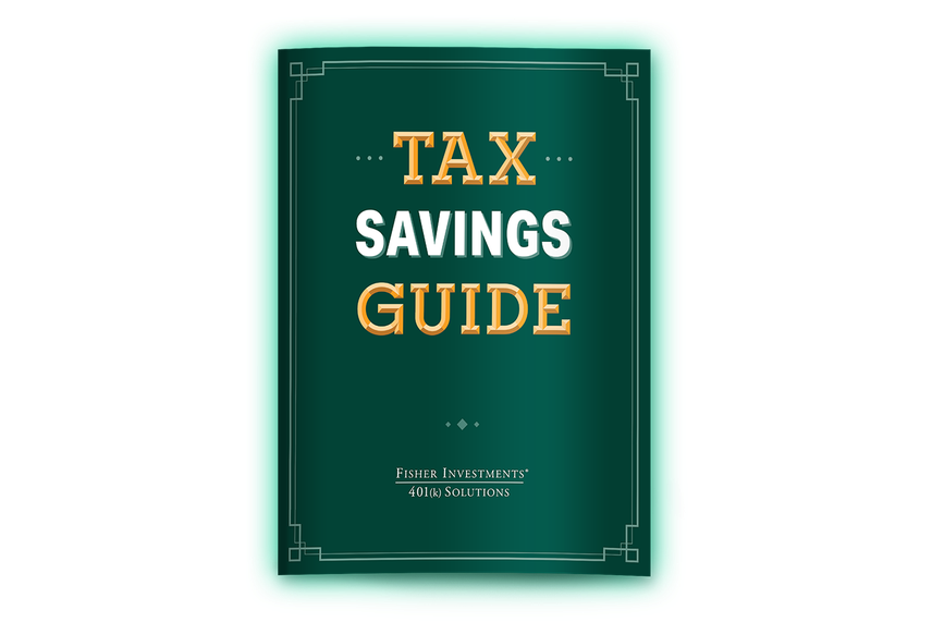 Image that reads "Tax Saving Guide"