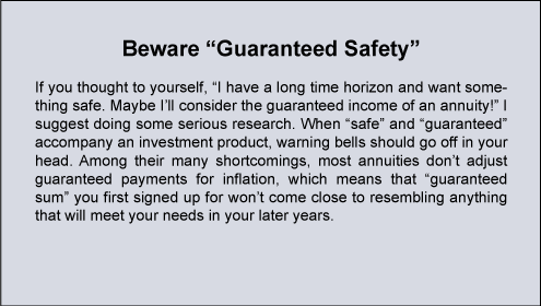 Beware "Guaranteed Safety"