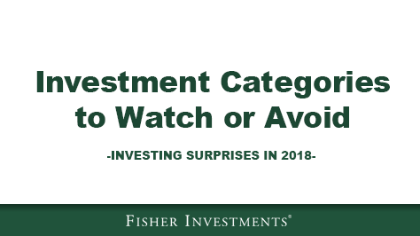 Investment Categories to Watch or Avoid