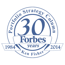 Ken Fisher named the Longest Continuous Running Forbes Columnist for 2017 by Forbes.