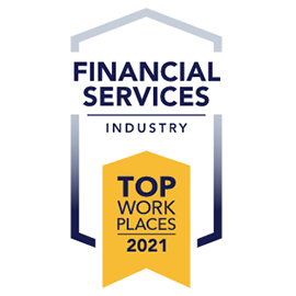 Fisher Investments awarded Top Workplaces Financial Services for 2021 by Top Workplaces.