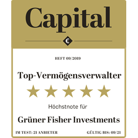 Gruner Fisher Investments named a Top Asset Manager for 2019 by Capital Magazine.