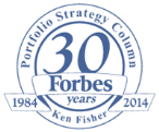 Founder Ken Fisher’s “Portfolio Strategy” column for Forbes ran from 1984 through 2016, making him the longest continually running columnist in the magazine’s history.