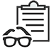 glasses document icon