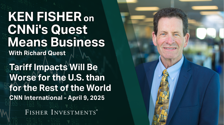 Ken Fisher Says Tariff Impacts Will Be Worse for the U.S. than for the Rest of the World