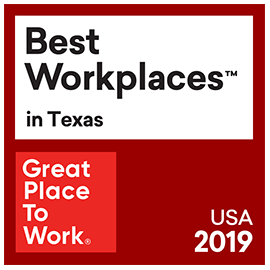 Great Places to Work and Fortune Magazine - Top 20 Best Workplaces in Texas