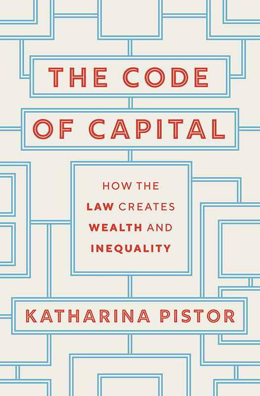 Book cover image of "The Code of Capital" by Katharina Pistor