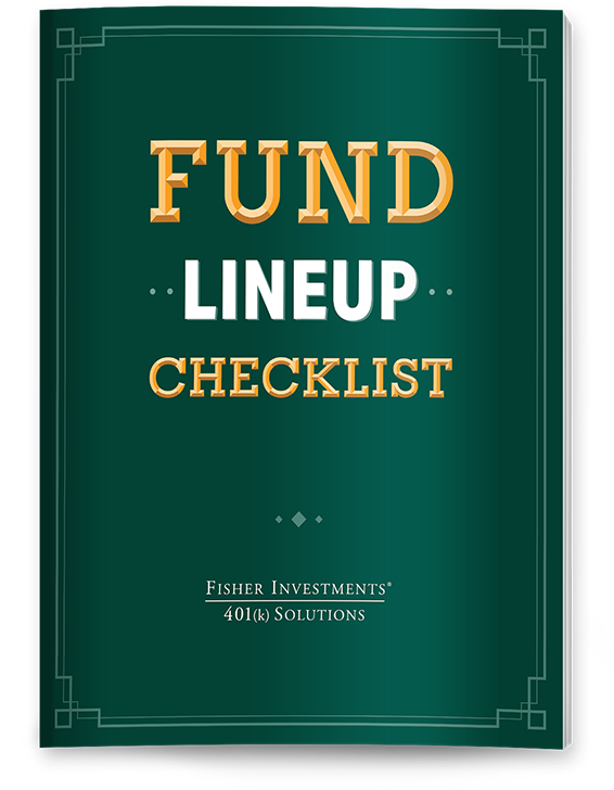 Image that reads Fund Lineup Checklist