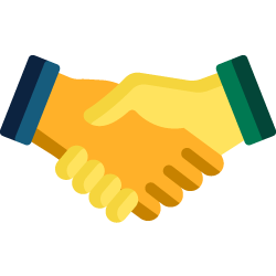 two people shaking hands