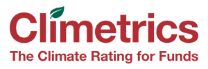 Climetrics logo, The Climate Rating for Funds