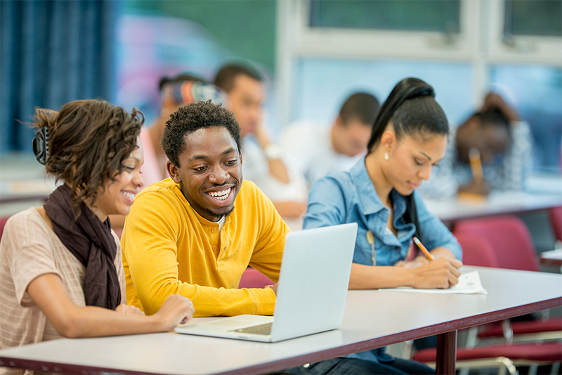 students in a classroom