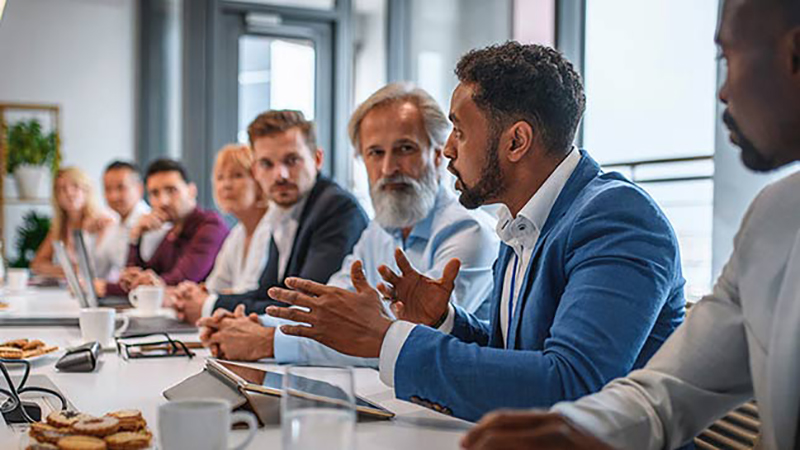 business people in a conference room having a meeting
