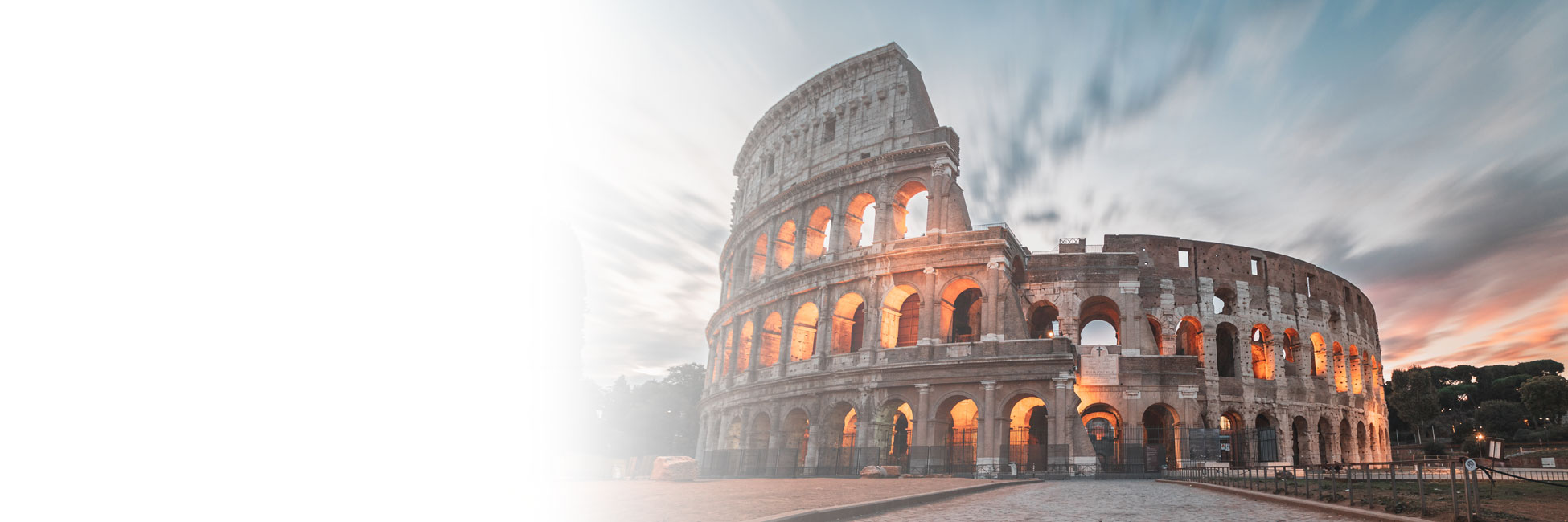 Rome, Italy Colosseum at Sunset