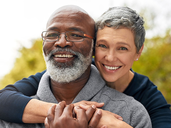 Man and Woman smiling