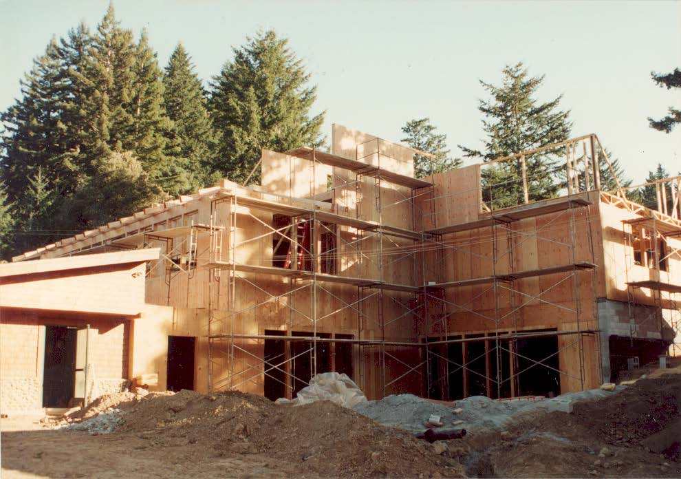 Photograph of the Woodside, California Location being built in 1990